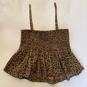 American Eagle Leopard Print Tank Top